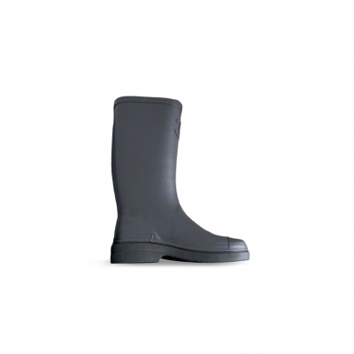 CHANEL BLACK RUBBER BOOTS